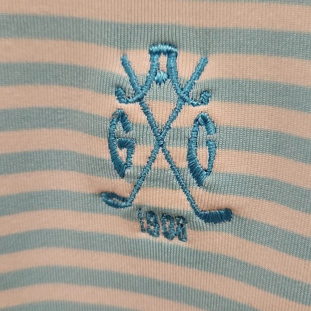 💕PETER MILLAR💕 Summer Comfort Collegiate Stripe Performance Polo ~ Medium